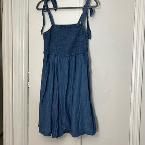 Torrid size 0 chambray rouched top dress